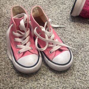 Converse Kids Pink High-Top Sneakers